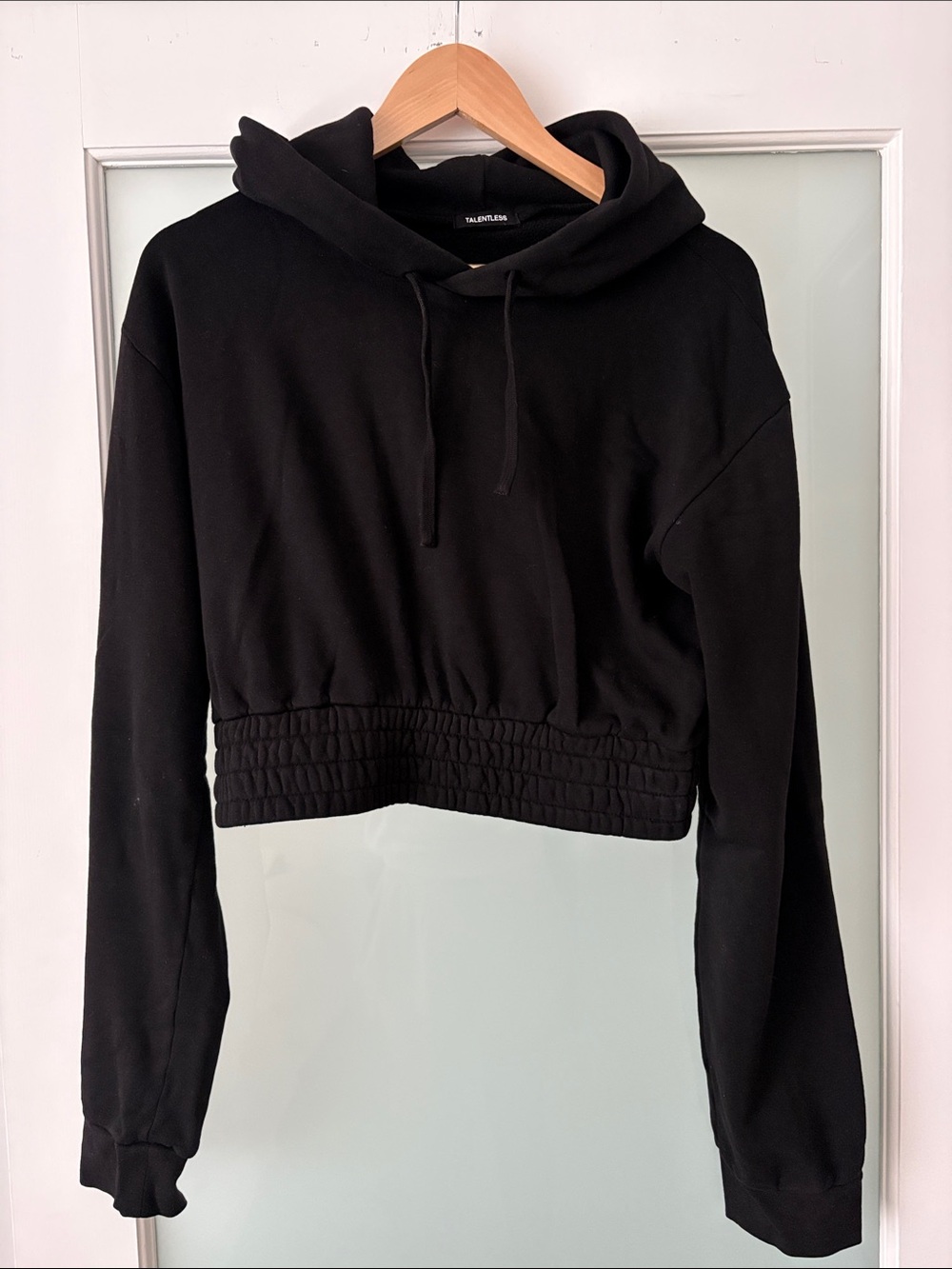 Talentless Boxing Hoodie Pitch Black | Size L | Minimalist Luxury Essentials
